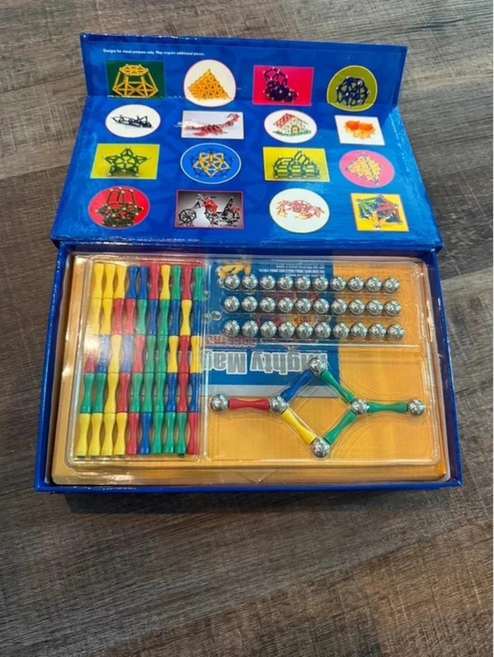 Mighty Magnets 92 Piece Construction Set Vintage Magnetic Building Toy 2005